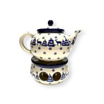 504 Bunzlau Theepot 1,2L met Theelicht  1931X  (set voordeelprijs) 504 Bunzlau Set Theepot met Theelicht